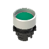 Bouton-poussoir lumineux encastré, vert (chromé)