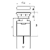 Bouton poussoir affleurant RT sans fil, technologie SW868