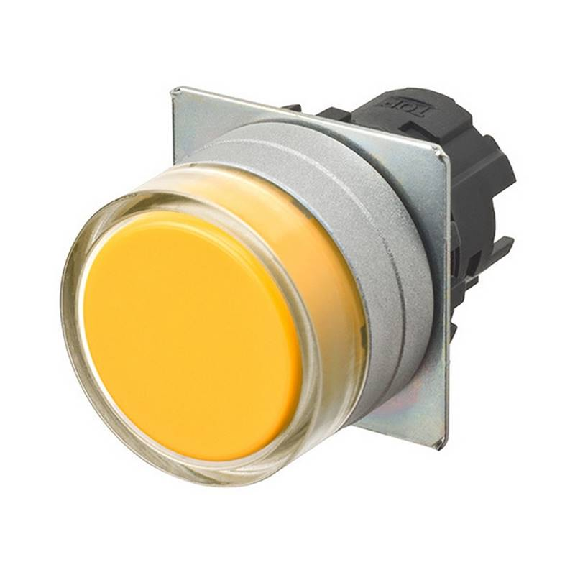 Bp Ø22mm protégé momentané opaque jaune-Lire la description
