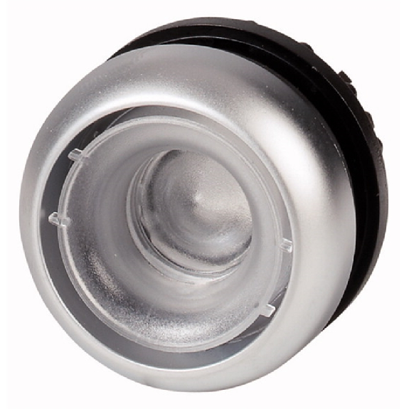 Bouton-poussoir lumineux, plat, sans étiquette, à rappel-Lire la description