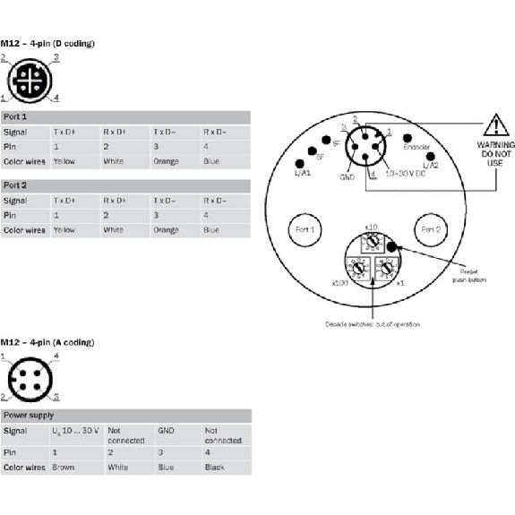 Codeur abs. monotour Ø60mm Axe creux 08mm PROFINET 262.144 (18 bit)-Lire la description