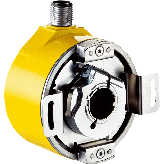Codeur inc. de sécurité Axe trav. 14mm 1024i/t 4,5-32V SinCos M12 8P-Lire la description