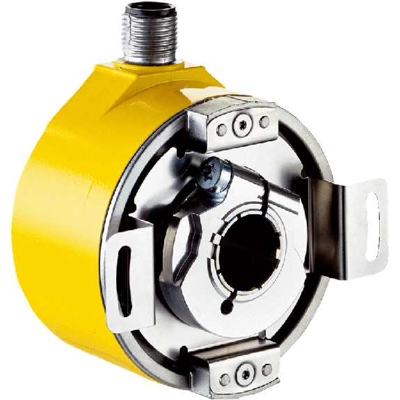 Codeur inc. de sécurité Axe trav. 14mm 1024i/t 4,5-32V SinCos M12 8P-Lire la description