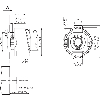 Codeur inc. Ø60mm Axe creux 12mm 1024i/t 5Vdc TTL/RS422 C1.5m