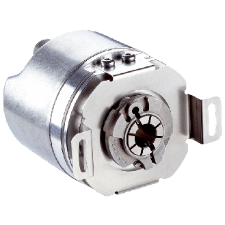 Codeur abs. multitours Ø60mm Axe creux 8mm PROFIBUS 16.384 x 131.072-Lire la description