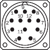 Codeur inc. de sécurité Axe trav. 15mm 1024i/t 5-32Vdc SinCos