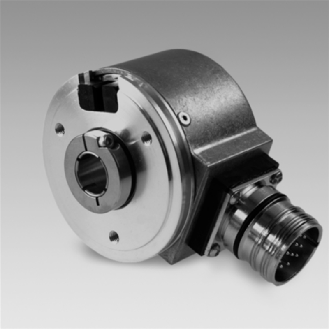 Codeur inc. Ø58mm Axe trav. 12mm 5000i/t 5-30V Totem pôle C2m IP42-Lire la description