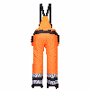 Portwest - Pantalon de travail à bretelles chaud haute visibilité PW3