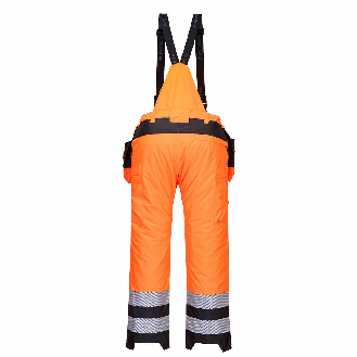 Portwest - Pantalon de travail à bretelles chaud haute visibilité PW3-Lire la description