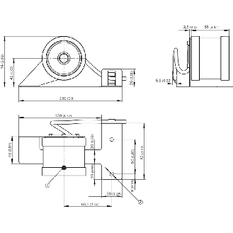 Codeur à roue mesureuse 200mm, 10i/t, 5Vdc, TTL/RS422-Lire la description