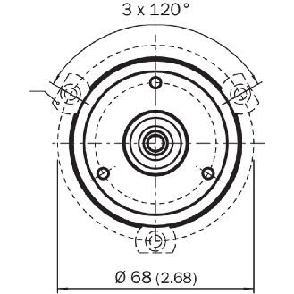 Codeur abs. multitours Ø60mm Axe plein 06mm SSI 4096x4096 C1,5m-Lire la description