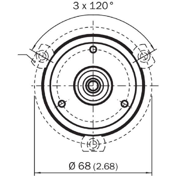 Codeur abs. multitours Ø60mm Axe plein 06mm SSI 4096x4096 C1,5m-Lire la description
