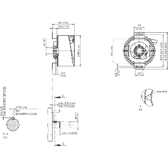 Codeur inc. de sécurité Axe trav. 15mm 1024i/t 5-32Vdc SinCos-Lire la description