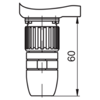 Codeur abs. SSI multitour, Ø58mm Axe creux non trav 12mm M23 12P-Lire la description