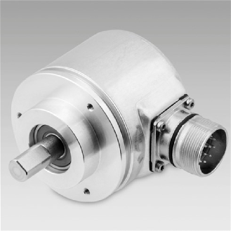 Codeur abs. monotour Ø58mm SSI 13 bits Gray M23 12P-Lire la description