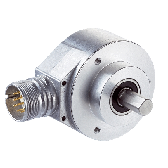Codeur inc. Ø60mm Axe plein 10mm 5-32V 65536i/t PROG TTL/HTL M23 12P-Lire la description