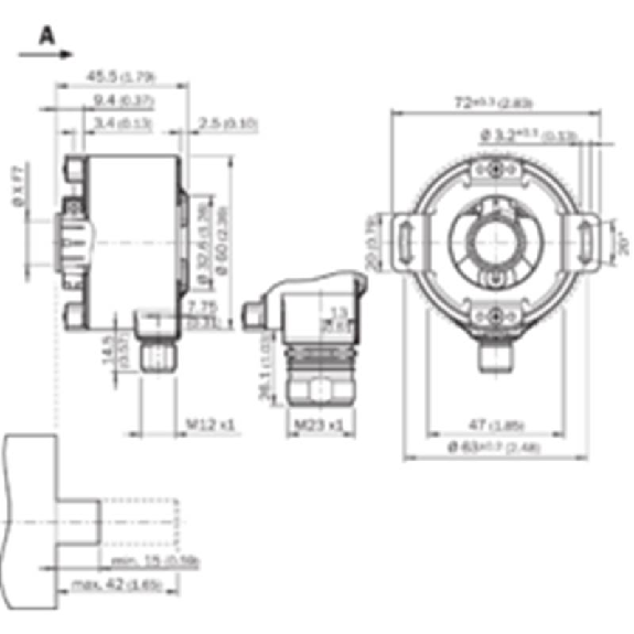 Codeur abs. multitours feedback moteur-Lire la description