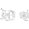 Codeur inc. Ø60mm Axe plein 10mm 01000i/t 10-32V HTL/PushPull C1,5m