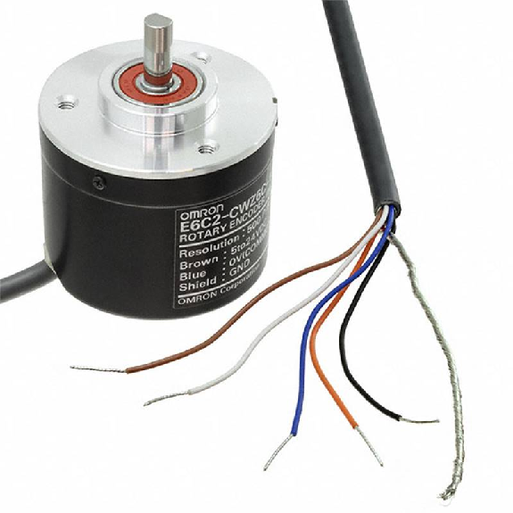 Codeur inc. Ø40mm Axe plein 6mm 1000i/t 5-24Vdc NPN, câble 2m-Lire la description