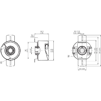 Codeur inc. Ø60mm 1024i/t-Lire la description