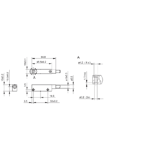 Tête de détection Pas=2mm Rés=25µm 10-30Vdc HTL/Push pull câble 2m-Lire la description