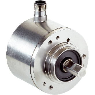 Codeur abs. multitours Ø60mm Axe plein 10mm SSI 262144x4096 M12 8P-Lire la description