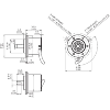Codeur inc. Ø50mm Axe plein 8mm 01024i/t 5Vdc TTL/RS422 C1.5m Codeur inc. Ø50mm Axe plein 8mm 01024i/t 5Vdc TTL/RS422 C1.5m