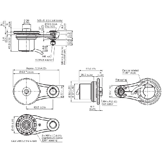 Codeur à roue mesureuse 2000i/t, HTL/PushPull, câble 1,5m-Lire la description