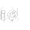 Codeur inc. Axe trav. 65mm 2048i/t 8-30Vdc HTL/Push pull c1m IP54