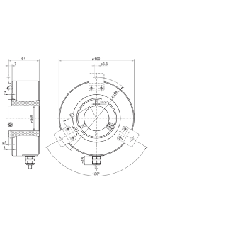 Codeur inc. Axe trav. 65mm 2048i/t 8-30Vdc HTL/Push pull c1m IP54-Lire la description