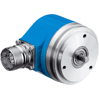 Codeur abs. monotour Ø60mm Axe plein 06mm SSI 10-32Vdc M23 12P IP65-Lire la description