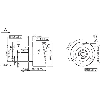Codeur inc. Ø60mm Axe plein 10mm 03000i/t 4,5-5,5V TTL/RS422 C1,5m