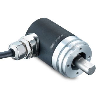 Codeur abs. multitours Ø36mm Axe plein 10mm 4-20mA 0-360° M12 5P-Lire la description