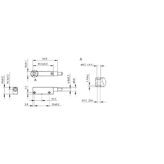 Tête de détection Pas=2mm Rés=10µm 5Vdc TTL/RS422 câble 2m Tête de détection Pas=2mm Rés=10µm 5Vdc TTL/RS422 câble 2m-Lire la description