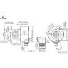 Codeur inc. Ø60mm Axe plein 10mm 65536i/t 5-32V TTL/HTL prog M12 8P