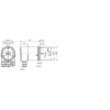 Codeur abs. PROFINET multitour Ø58mm Axe Ø6mm IP65 3xM12