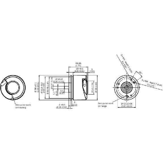 Codeur inc. Ø60mm Axe plein 6mm 1000i/t 10-27Vdc HTL/PushPull C3m Codeur inc. Ø60mm Axe plein 6mm 1000i/t 10-27Vdc HTL/PushPull C3m-Lire la description