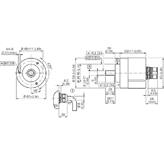 Codeur abs. monotour Axe plein 10mm 00720i/t 10-32Vdc SSI, M23 12P Codeur abs. monotour Axe plein 10mm 00720i/t 10-32Vdc SSI, M23 12P-Lire la description
