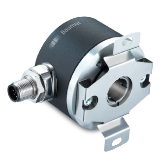 Codeur absolu Ø58mm Axe creux 12mm 0...3600° 14-30Vdc 4-20mA M12 5P-Lire la description