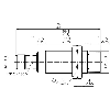 DPI de séc. M18 OSSD (x2) P8mm non noyé Laiton / M12A 4P