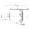 DPI de séc. M30 OSSD (x2) P15mm non noyé 71(34.6)mm Laiton / M12 4P