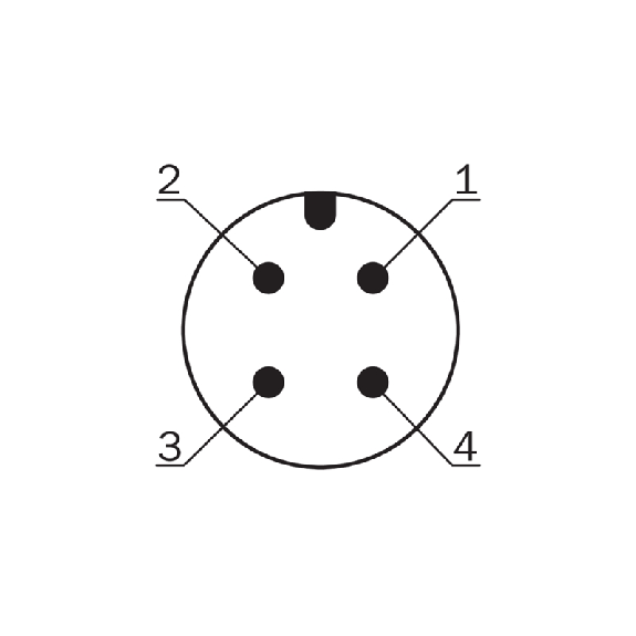 DPI de séc. M30 OSSD (x2) P12mm noyé / M12 4P-Lire la description