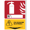 Panneau signalétique pour extincteur  Feu dOrigine Électrique