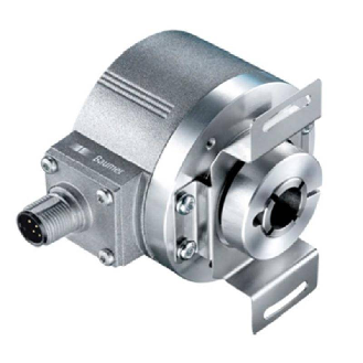 Codeur inc. Ø58mm Axe creux 12mm 1024i/t PROG TTL/RS422 M23 12P-Lire la description
