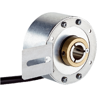 Codeur inc. Ø60mm Axe trav. 14mm 0100i/t 10-27V HTL/Push pull C1.5m-Lire la description