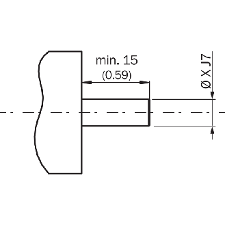 Codeur inc. Ø60mm Axe trav. 14mm 0100i/t 10-27V HTL/Push pull C1.5m-Lire la description