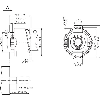 Codeur inc. Ø60mm Axe creux 15mm 2048i/t 4,5-5,5V TTL/RS422 câble 1m
