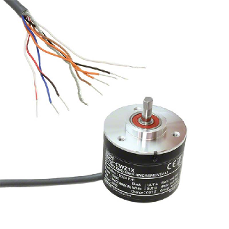Codeur inc. Ø40mm Axe plein 6mm 2000i/t 5Vdc driver de ligne câble 2m-Lire la description