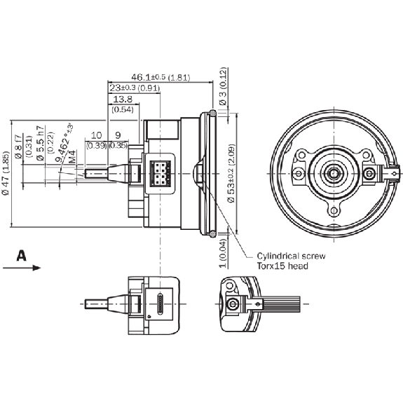 Codeur abs. monotour feedback moteur Codeur abs. monotour feedback moteur-Lire la description
