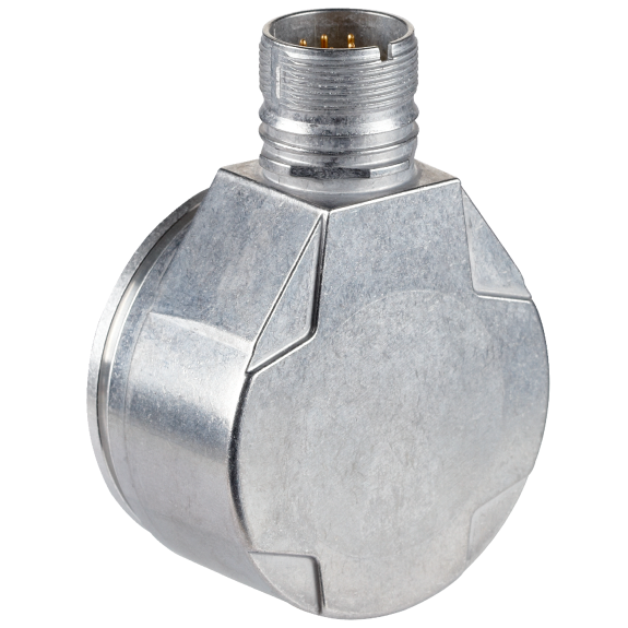 Codeur abs. multitours Ø60mm Axe plein 06mm SSI 32768x4096 M23 12P-Lire la description
